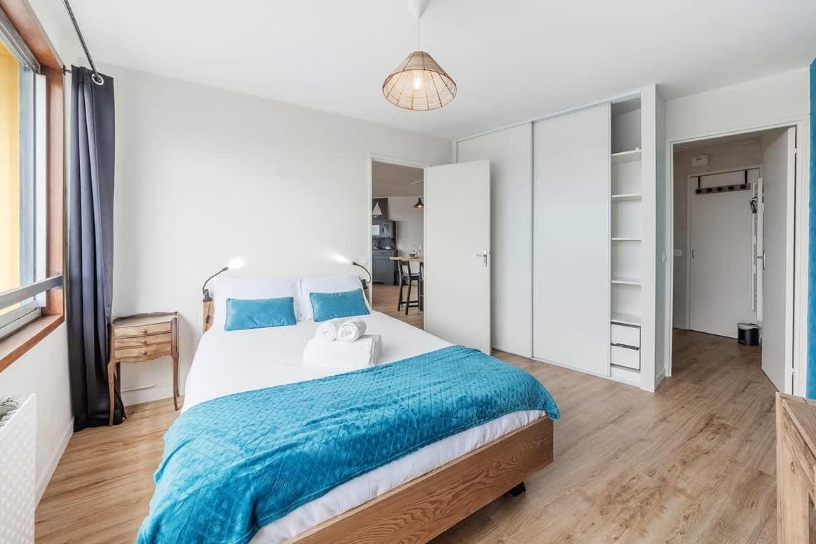 Bellevue, Appartement T2, Terrasse & Parking Rennes Exteriör bild